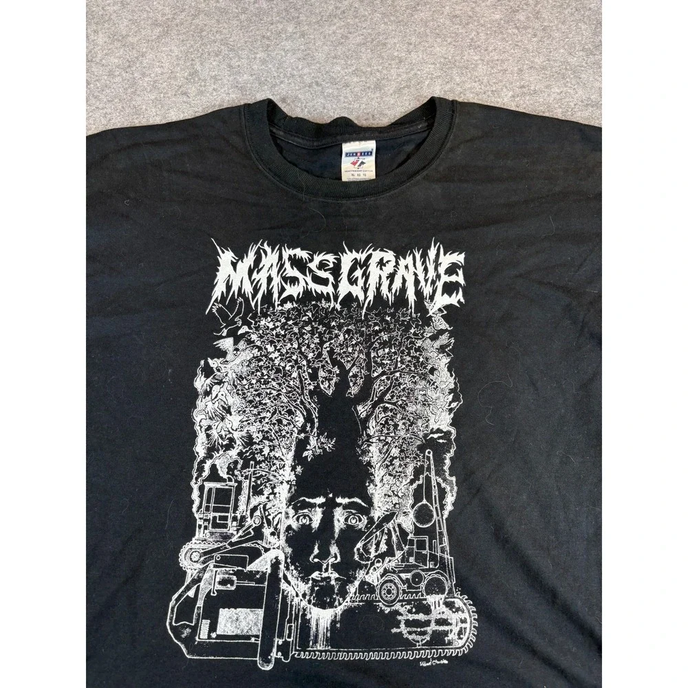 Vintage Mass Grave The Absurdity of Humanity Hardcore T Shirt Mens XL Metal Band